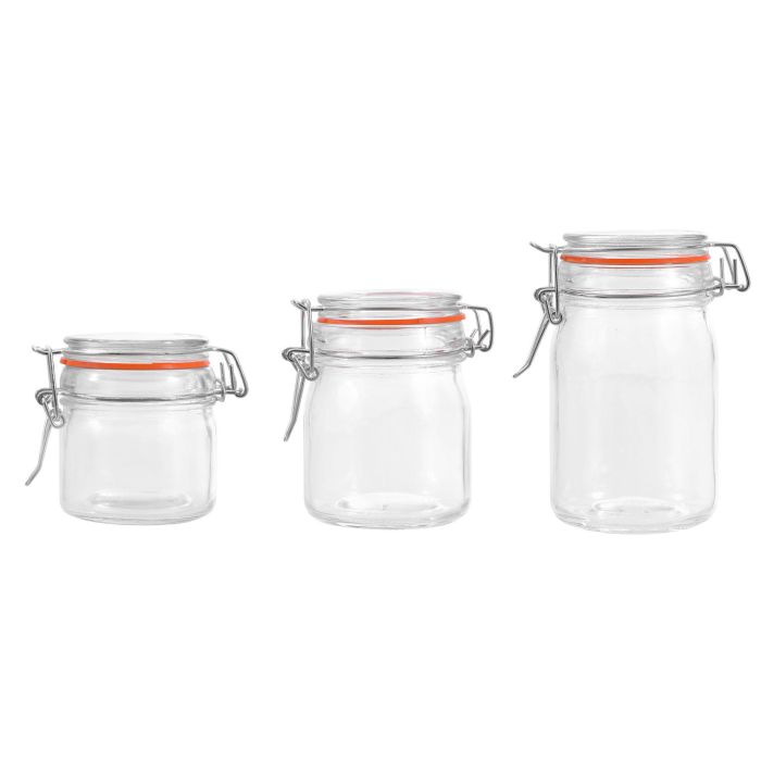 Tarro Hermético de Vidrio con Cierre Clip 100 ml - La Mediterranea (48 Unidades) 2 Tarro Hermético de Vidrio con Cierre Clip 100 ml - La Mediterranea (48 Unidades) 2