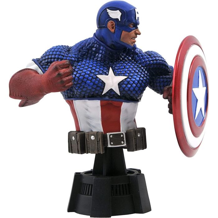 Diamond Select Toys Marvel Animated Busto Capitán America Resina Edición Limitada 1 Diamond Select Toys Marvel Animated Busto Capitán America Resina Edición Limitada 1