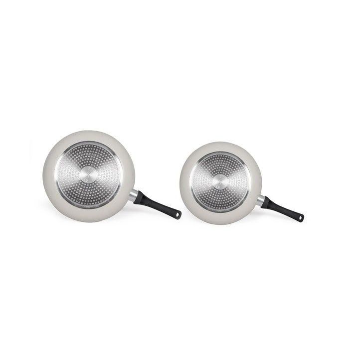 Livoo MEN124GR Juego de 2 Sartenes de Cocina Efecto Piedra Color Gris 3 Livoo MEN124GR Juego de 2 Sartenes de Cocina Efecto Piedra Color Gris 3