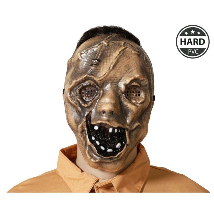 Máscara De Asesino Halloween Marrón Para Hombre Adulto Terror Personajes Oscuros