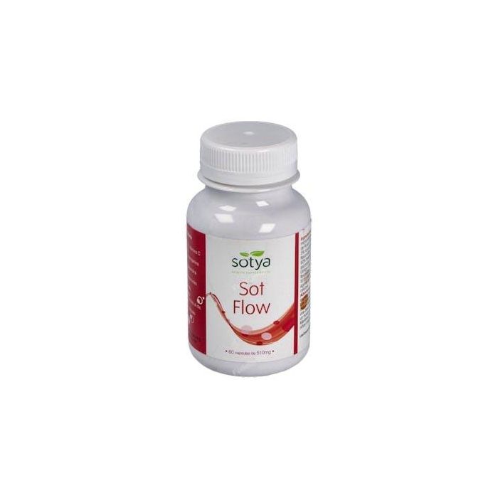 SOTYA Sot-Flow 60 Cápsulas. Complemento con Ginkgo y Vitamina C para la Circulación y Vasos Sanguíneos