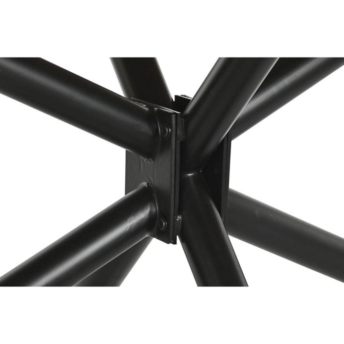 Mesa de Comedor DKD Home Decor Natural Negro Metal Madera de mango 200 x 100 x 76 cm 3