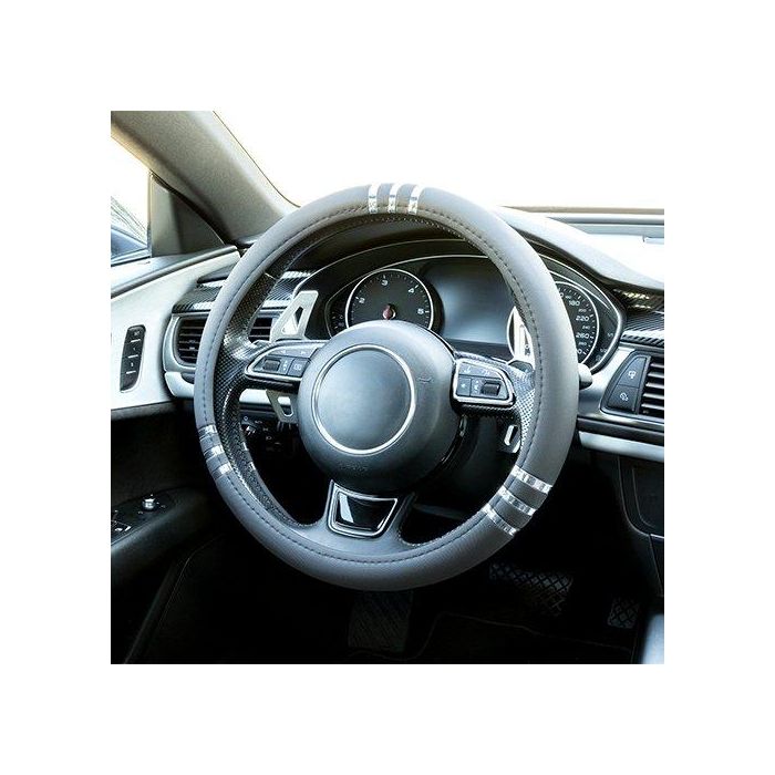 Cs Funda Volante Chromeline Gris FVO10135 Universal Antideslizante 100% PVC