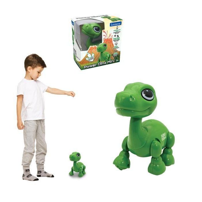 Lexibook LEX1695204885976 Power Puppy Mini Robot Dinosaurio con Efectos de Luz y Sonido, Control de Aplausos y Repetición 3