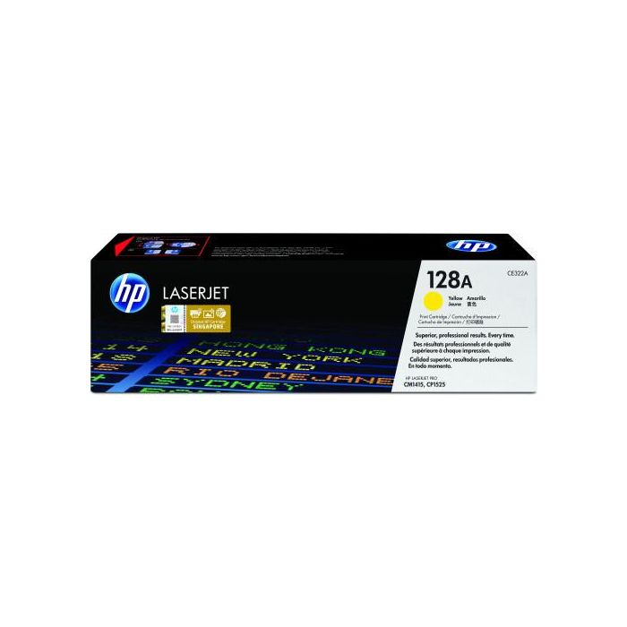 Hp Toner Amarillo Laserjet Pro-Serie Cm1415-1525 - 128 A