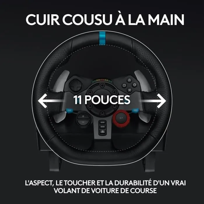 Logitech G29 Driving Force Volante de Carreras con Force Feedback, Pedales y Compatible con PS4/PC 4