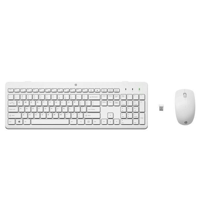 HP 230 Teclado y Ratón Combo Inalámbricos Negro FR. Set Silencioso, Cómodo y Elegante para PC/Portátil. Batería de Larga Duración.