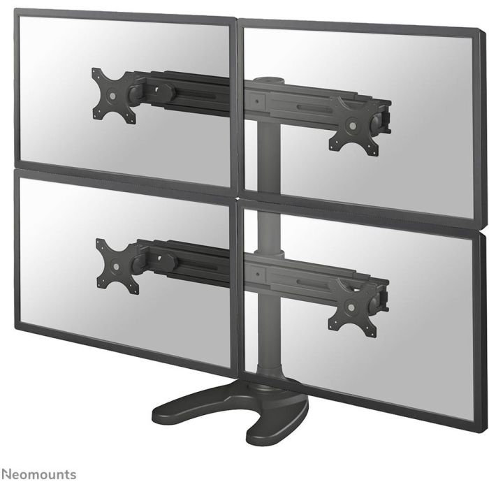Neomounts FPMA-D700DD4 Soporte de Escritorio para 4 Monitores 19-30" (76 cm) hasta 8kg por Pantalla, Negro