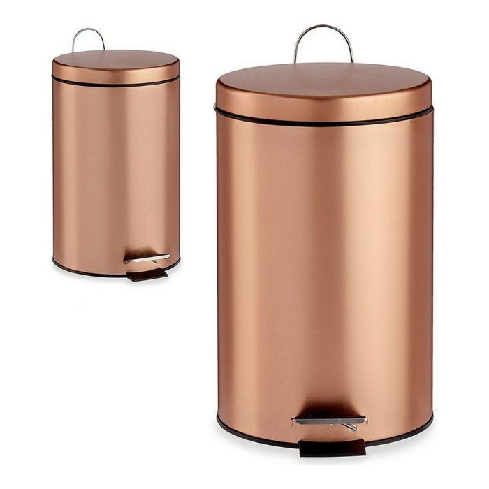 Papelera con Pedal Berilo B0988A 7L B0988A 7L Cobre 7 L 1