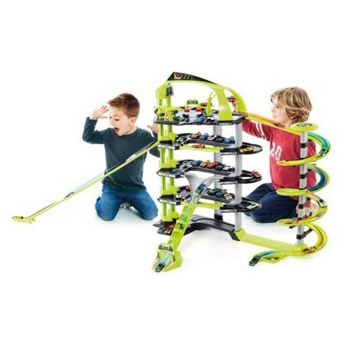 Molto Parking 5 plantas 152 cm de largo incluye 5 coches para niños a partir de 3 años 6