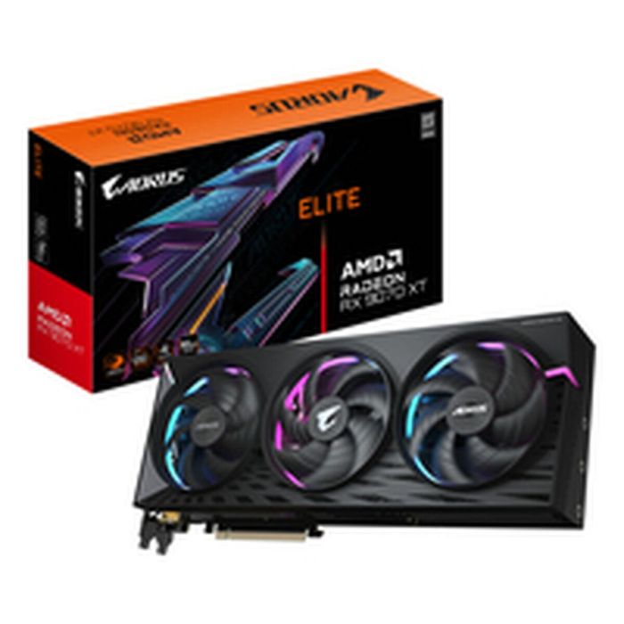 Gigabyte ASU4719331355517 Tarjeta Gráfica AORUS Radeon RX 9070 XT ELITE 16 GB 20 Gigabyte ASU4719331355517 Tarjeta Gráfica AORUS Radeon RX 9070 XT ELITE 16 GB 20
