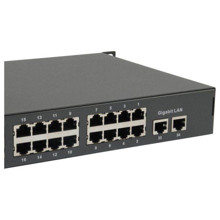 Level One Switch FGP-3400W760 34x FE 2xGE 19" 760W 32xPoE No Administrado Montaje en Rack 4