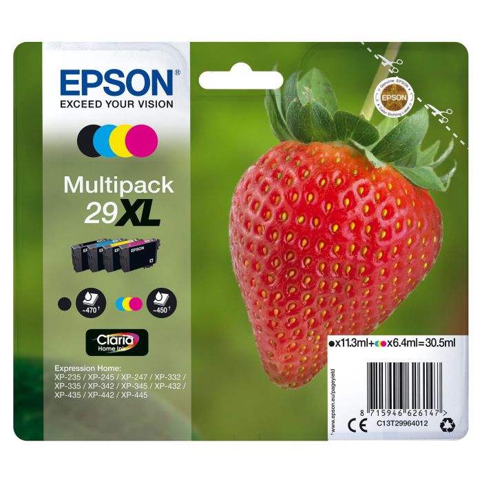 EPSON Expression Home XP-235/352 Cartucho Multipack 4 colores 29XL EPSON Expression Home XP-235/352 Cartucho Multipack 4 colores 29XL
