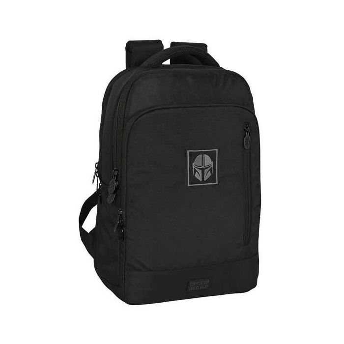 Mochila para Portátil y Tablet con Salida USB The Mandalorian Negro 19