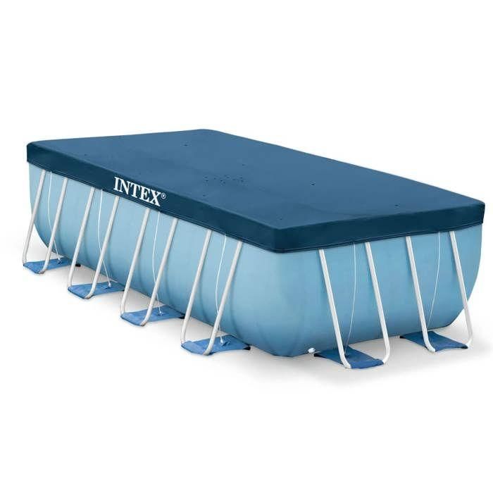 Cubierta protectora de 4x2m para piscina tubular rectangular Intex 1