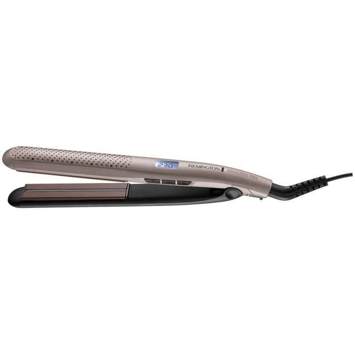 Plancha de pelo REMINGTON S7972 Aqualisse PRO hasta 230° 10 temperaturas apagado automático bolsa de almacenamiento 1 Plancha de pelo REMINGTON S7972 Aqualisse PRO hasta 230° 10 temperaturas apagado automático bolsa de almacenamiento 1