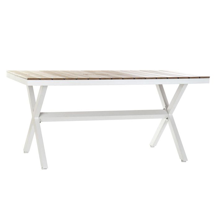 Mesa de Comedor DKD Home Decor Resina Aluminio 160 x 90 x 75 cm Mesa de Comedor DKD Home Decor Resina Aluminio 160 x 90 x 75 cm