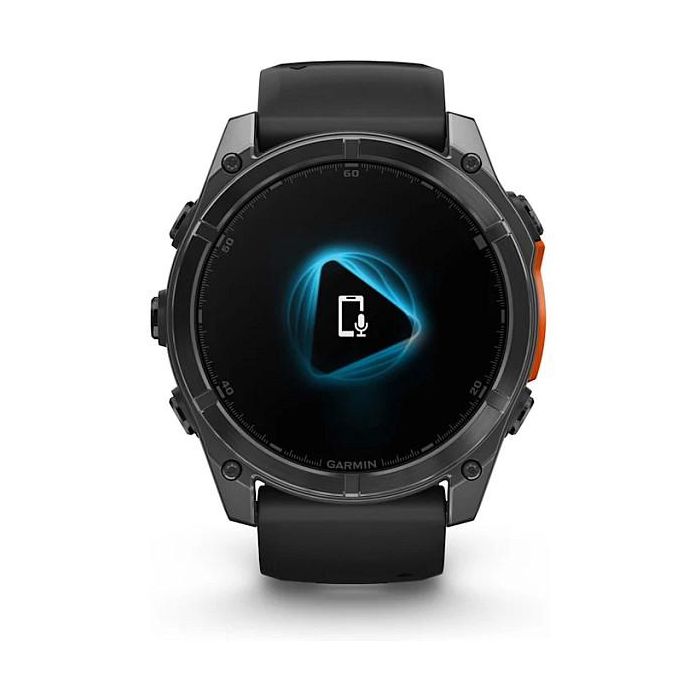 Garmin Fenix 8 3,56 cm (1.4") AMOLED 454 x 454 Pixeles Pantalla táctil Gris Wifi GPS (satélite) Silicona Negro 4