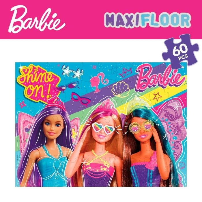 Puzzle Barbie MaxiFloor 60 Piezas 70 x 1,5 x 50 cm 5 Puzzle Barbie MaxiFloor 60 Piezas 70 x 1,5 x 50 cm 5
