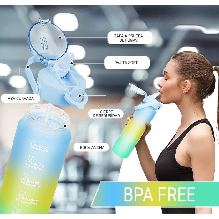 Botella de Agua Sport Multicolor 600 ml - Bewinner (12 Unidades) 5 Botella de Agua Sport Multicolor 600 ml - Bewinner (12 Unidades) 5