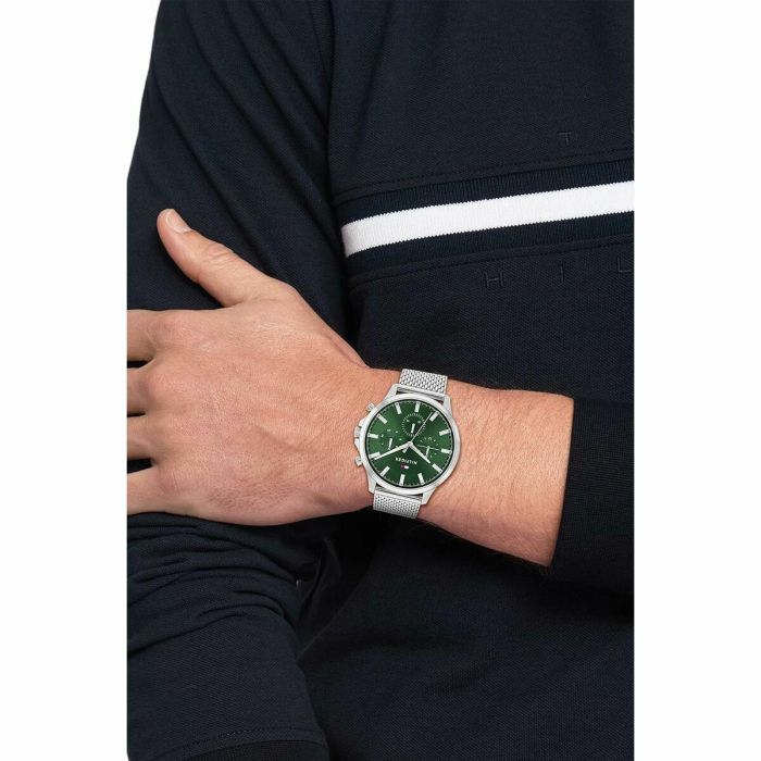 Reloj Hombre Tommy Hilfiger 1683474 Verde Plateado 7 Reloj Hombre Tommy Hilfiger 1683474 Verde Plateado 7