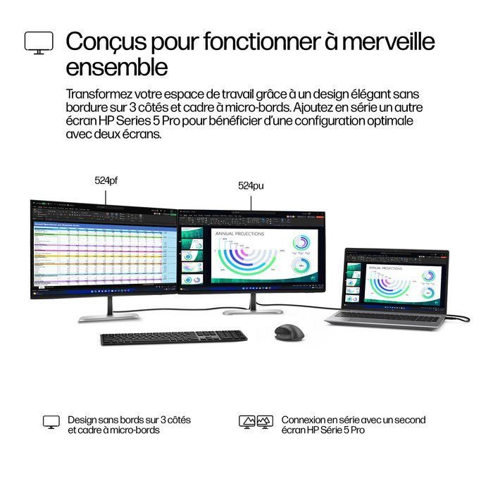 HP 524pu Monitor Series 5 Pro 23.8" FHD USB-C con Power Delivery 100W para PC y Periféricos 11 HP 524pu Monitor Series 5 Pro 23.8" FHD USB-C con Power Delivery 100W para PC y Periféricos 11