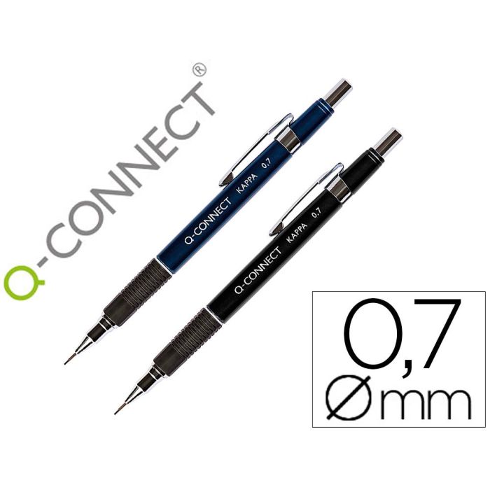 Portaminas Q-Connect Kappa 0,7 mm Sujecion De Caucho 12 unidades