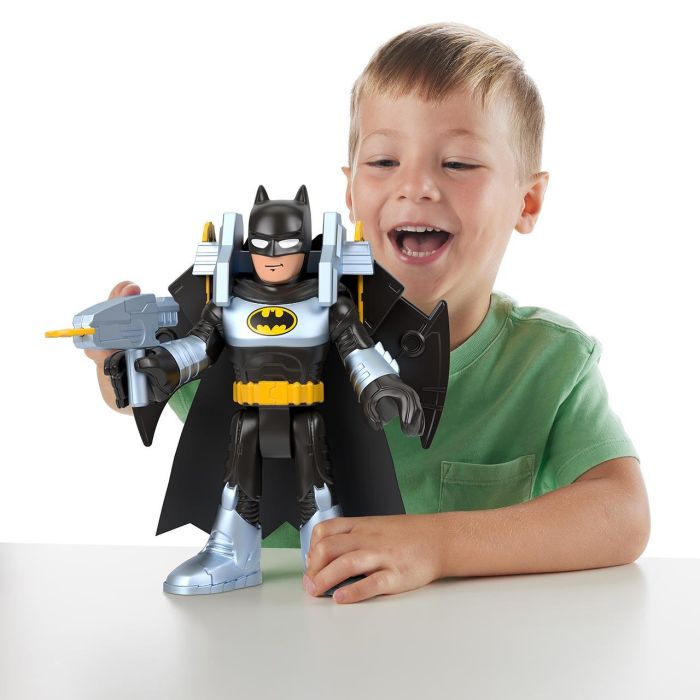 Imaginext Figura Grande Batman C/Batplaneador Hvy12 Mattel 4