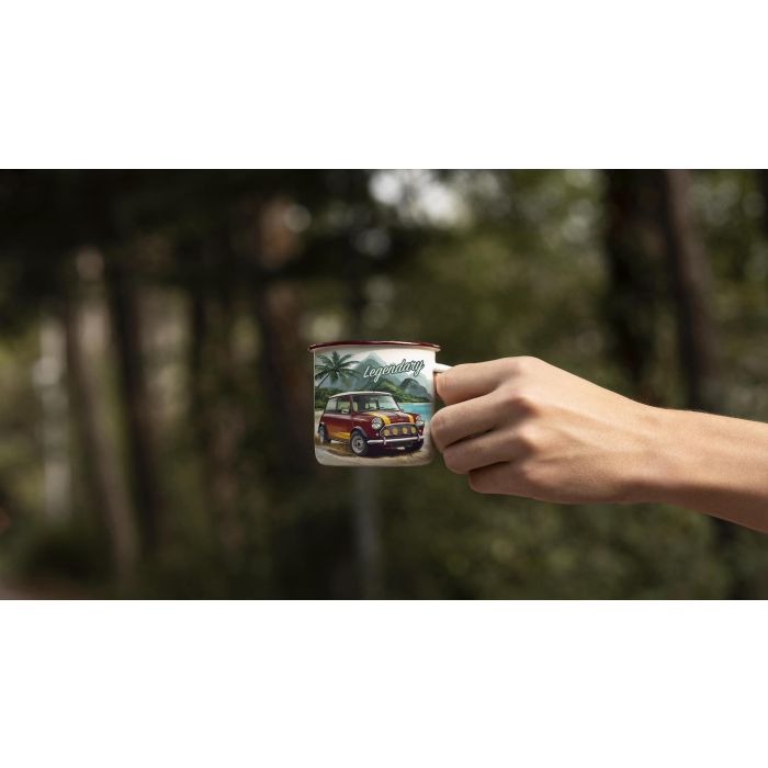 Inde Mug Esmaltada Blanca Car 350 ml 3 Inde Mug Esmaltada Blanca Car 350 ml 3