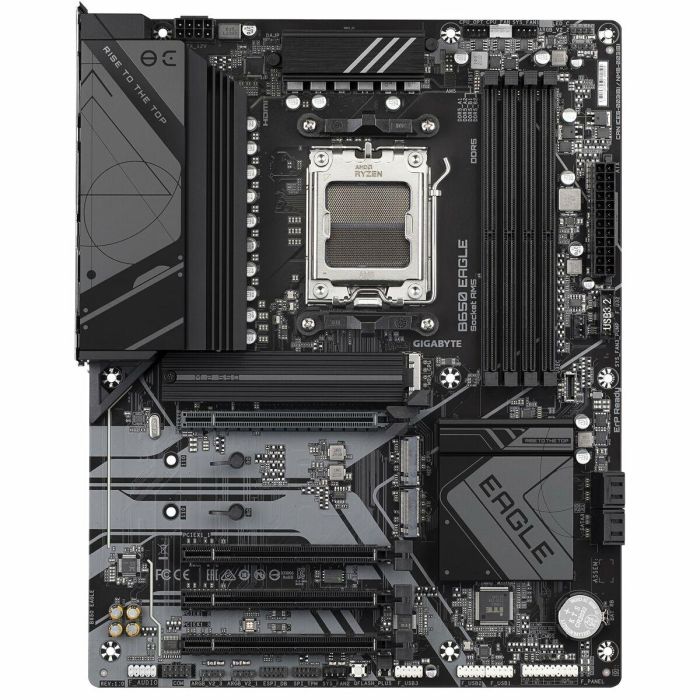 Gigabyte 9MB65EG-00-G10 Placa Base ATX AM5 DDR5 para AMD Ryzen 7000/8000/9000 Series con 4 ranuras de memoria y HDMI+DP 3