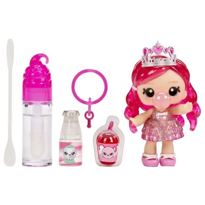 Yummiland Muñeca de 10 cm y Brillo de Labios con Purpurina Bianca Sabor Chicle para Crear - Juguete para +4 Años 2