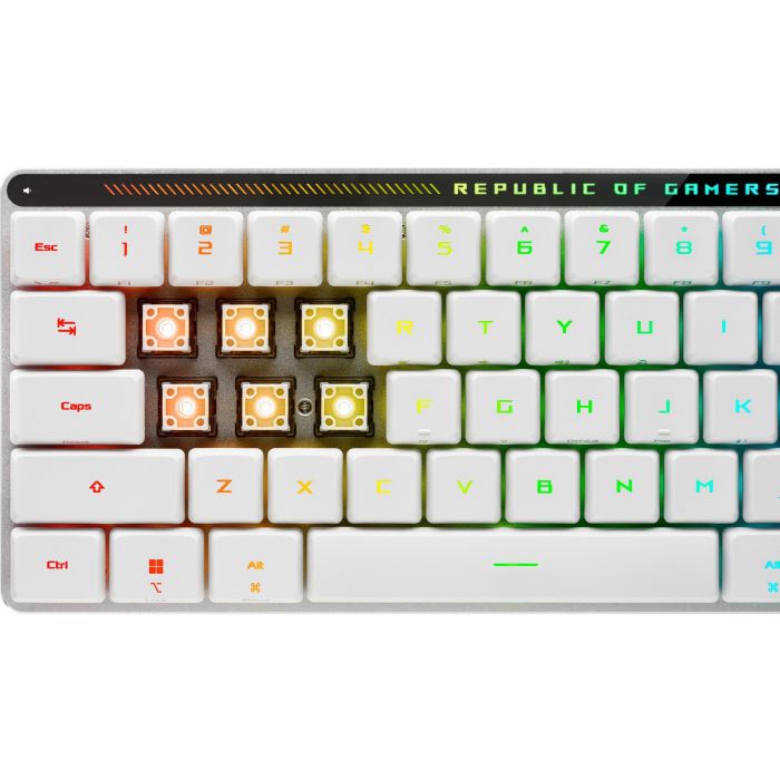 ASUS ROG Falchion RX LP Swiss Teclado Gaming Inalámbrico y Alámbrico Óptico 65% Retroiluminación RGB Blanco 7 ASUS ROG Falchion RX LP Swiss Teclado Gaming Inalámbrico y Alámbrico Óptico 65% Retroiluminación RGB Blanco 7