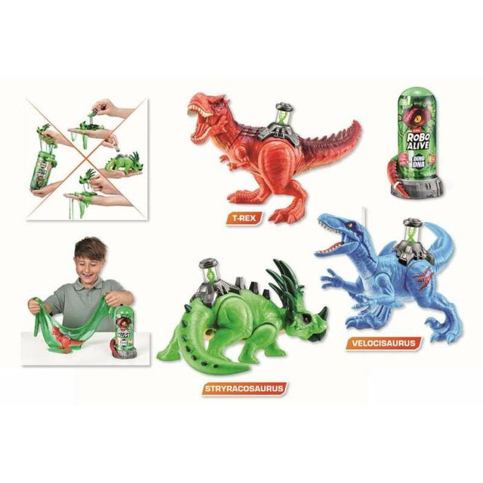 Figura dinosaurio robo alive dino dna, con slime - modelos surtidos 3 Figura dinosaurio robo alive dino dna, con slime - modelos surtidos 3