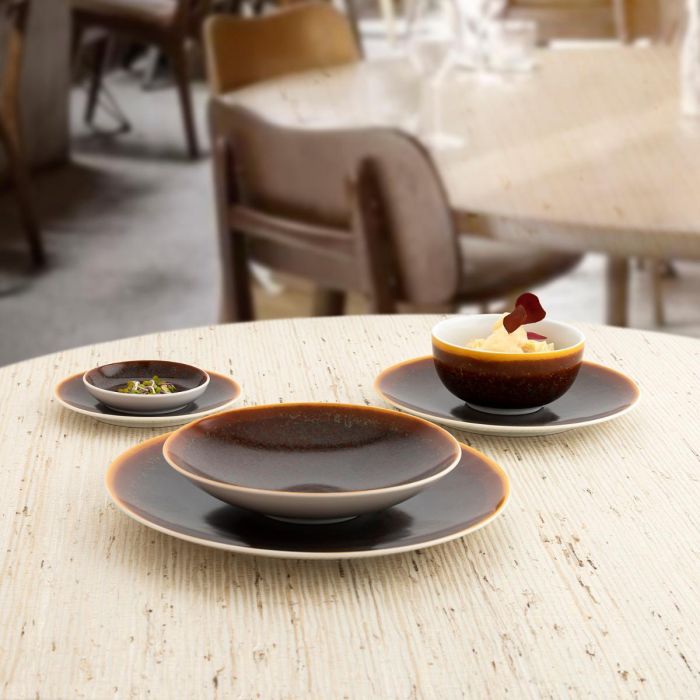 Ariane Bol Porcelana Decor 12 cm Marrón - Pack 12 Unidades - Apto Lavavajillas, Microondas, Horno, Profesional 1 Ariane Bol Porcelana Decor 12 cm Marrón - Pack 12 Unidades - Apto Lavavajillas, Microondas, Horno, Profesional 1