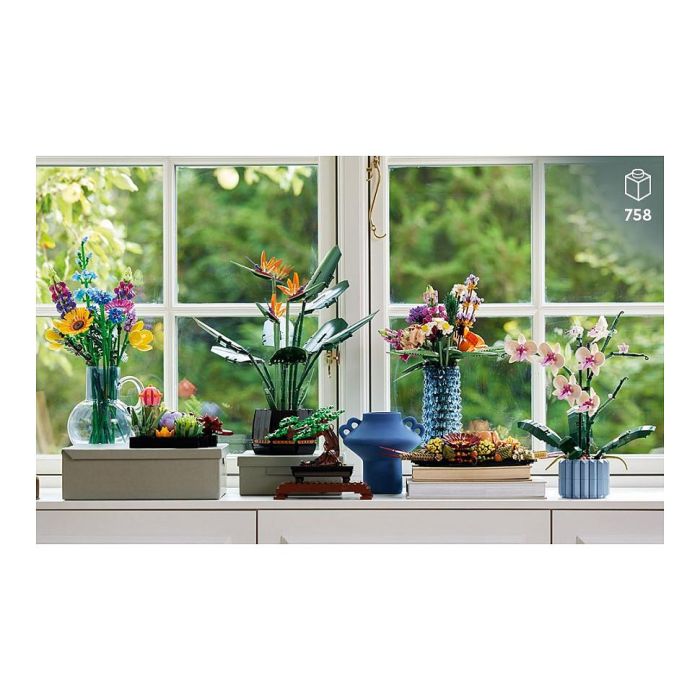 LEGO Icons 10329 Plantas Diminutas Set de Construcción Ornamental para Adultos 15