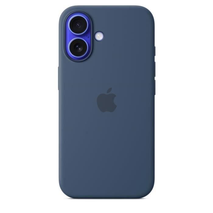 Apple Funda de silicona con MagSafe para iPhone 16 - Mezclilla Apple Funda de silicona con MagSafe para iPhone 16 - Mezclilla