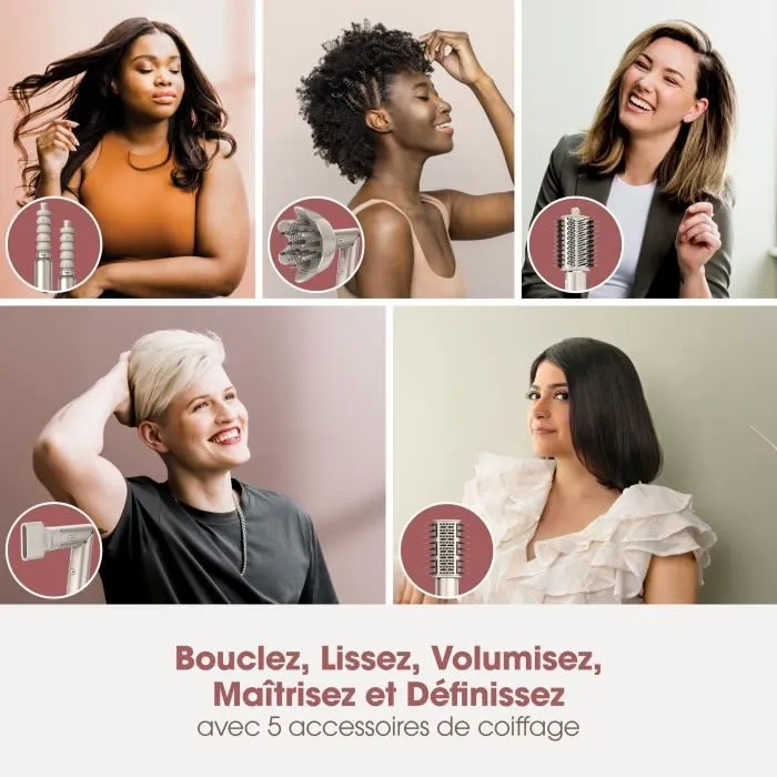 Shark HD446SLEU Modelador de Aire y Secador de Pelo, Beige 2