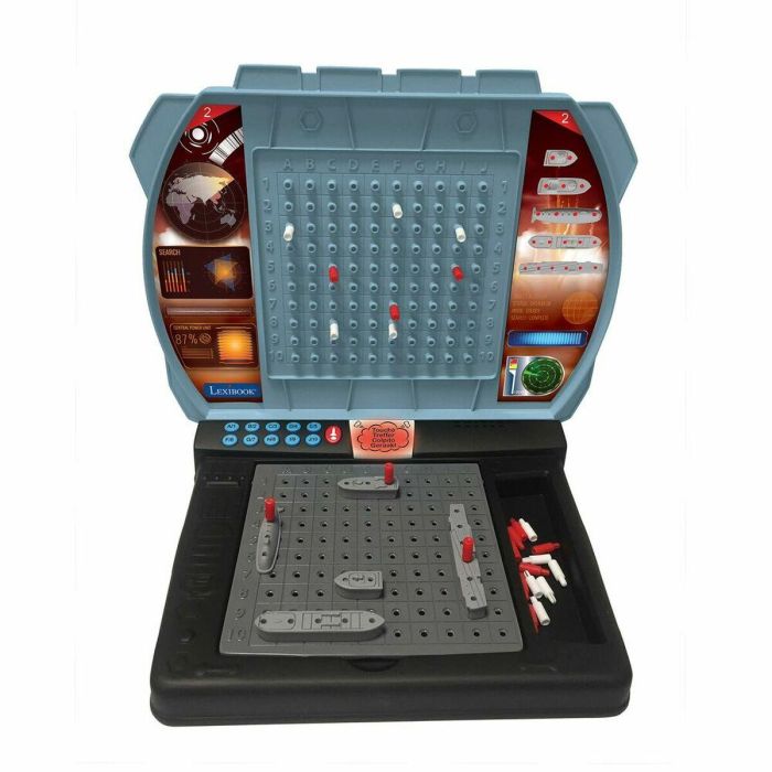 Lexibook Naval Battle Hablando, Juego de Mesa Electrónico para 1 o 2 Jugadores con 2 Niveles de Dificultad y 4 Idiomas (FR, DE, IT, NL) 1 Lexibook Naval Battle Hablando, Juego de Mesa Electrónico para 1 o 2 Jugadores con 2 Niveles de Dificultad y 4 Idiomas (FR, DE, IT, NL) 1