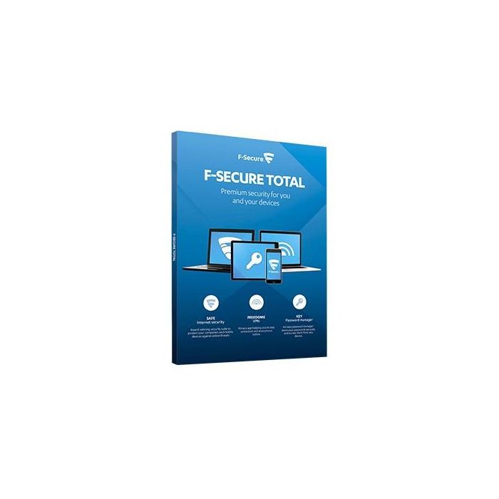 F-Secure Total Security y VPN - 10 Dispositivos, 1 Año - Descarga ESD