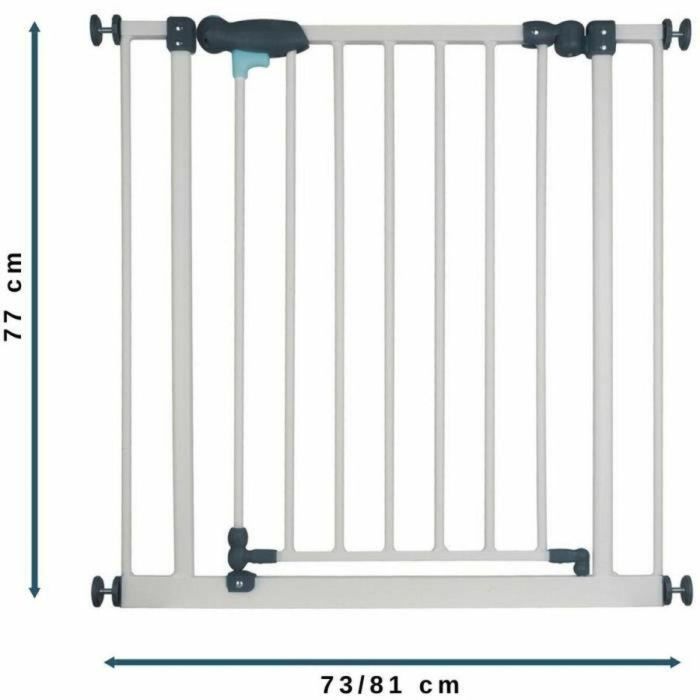 Nidalys NID3354766300452 Barrera de seguridad infantil extensible Aalto 3 Nidalys NID3354766300452 Barrera de seguridad infantil extensible Aalto 3