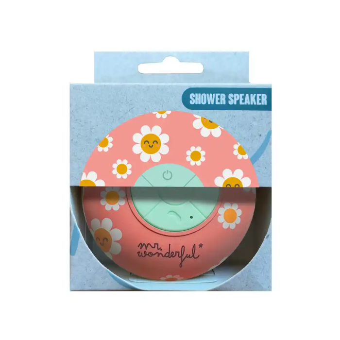 Wondee Altavoz Bluetooth Impermeable Margaritas Mr Wonderful para Ducha 4