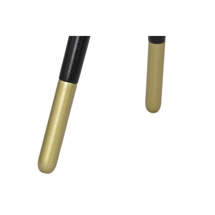 Mesita Auxiliar Glam DKD Home Decor Dorado Negro 42.5 x 48 x 42.5 cm 2 Mesita Auxiliar Glam DKD Home Decor Dorado Negro 42.5 x 48 x 42.5 cm 2