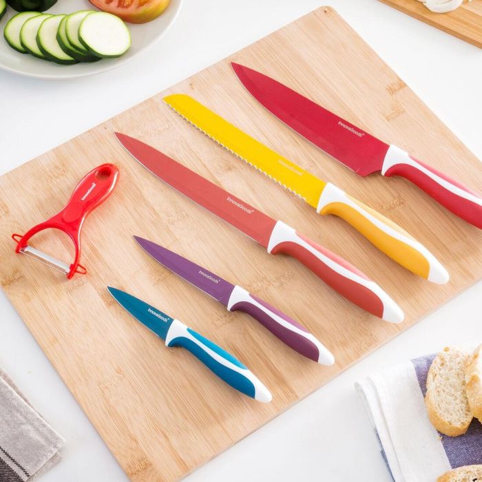 Juego de Cuchillos Cerámicos y Pelador Knoolvs InnovaGoods 6 Piezas 5