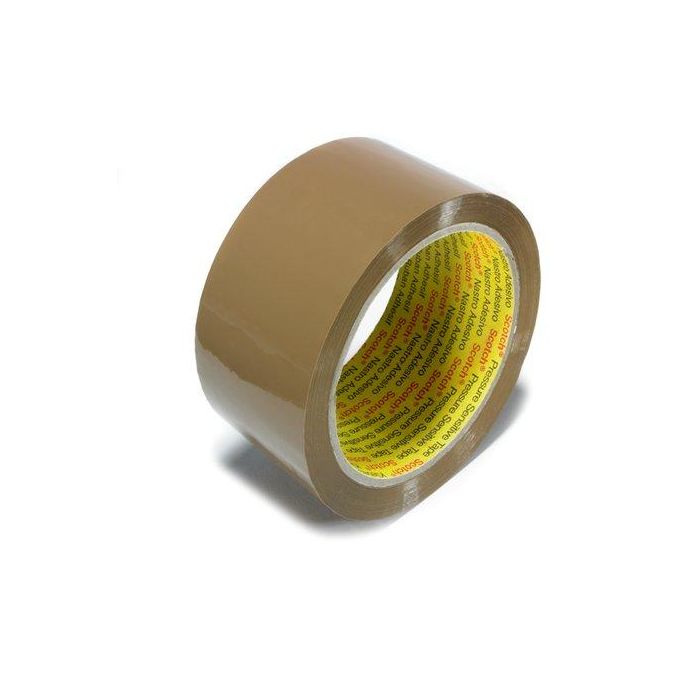 Cinta De Embalaje Scotch Pp Rollo 66X50 Bajo Ruido Marron 6 unidades