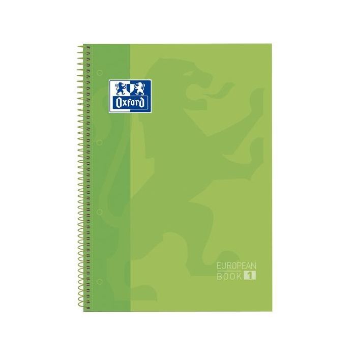 Oxford Cuaderno Classic Europeanbook 1 Write&Erase 80H A4+ 1 Linea Microperforado T-Extradura Pack 5 Ud Verde Manzana Oxford Cuaderno Classic Europeanbook 1 Write&Erase 80H A4+ 1 Linea Microperforado T-Extradura Pack 5 Ud Verde Manzana