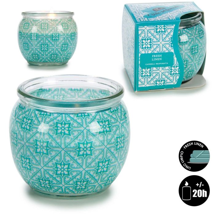 Vela Lino Fresco Azul - Acorde 7.5x6.3x7.5 cm (12 Unidades) 3 Vela Lino Fresco Azul - Acorde 7.5x6.3x7.5 cm (12 Unidades) 3