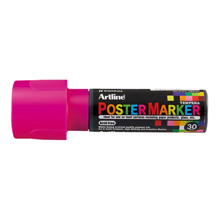 Artline Rotulador Poster Marker EPP-30 Punta Rectangular 30 mm Rosa Fluor 1