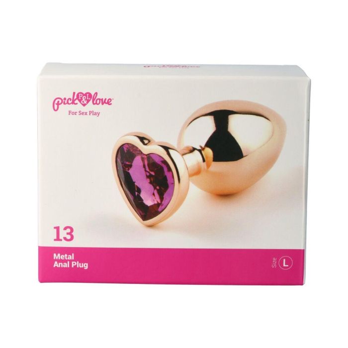 Plug Anal Pick&Love Nº 13 Dorado (9,5 cm) 2 Plug Anal Pick&Love Nº 13 Dorado (9,5 cm) 2