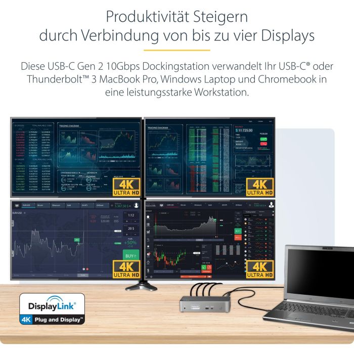 Hub USB Startech DK31C4DPPDUE 14 Hub USB Startech DK31C4DPPDUE 14