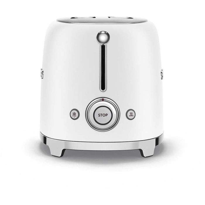 Smeg TSF01WHMEU Tostador de Pan de 2 Ranuras, Diseño Estilo Retro Años 50, Acabado Blanco Mate 3